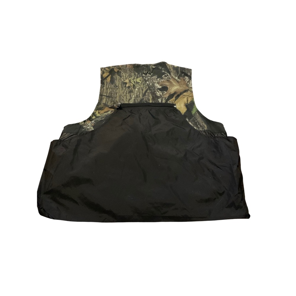 Quail Unlimited Mens Mossy Oak Break Up Camo Hunting Vest XL 751202 Utility Zip‎
